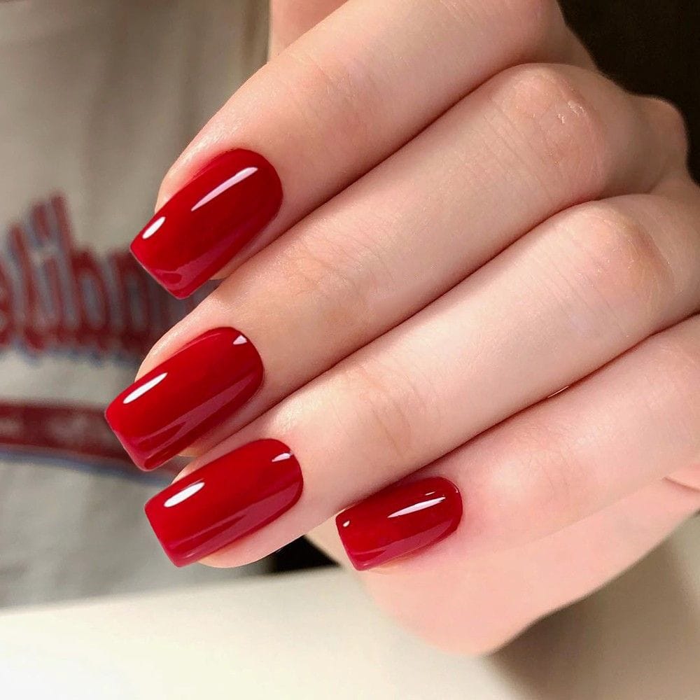 fall Bold Red Nails