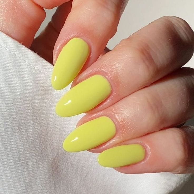 fall Sunshine Yellow Nails