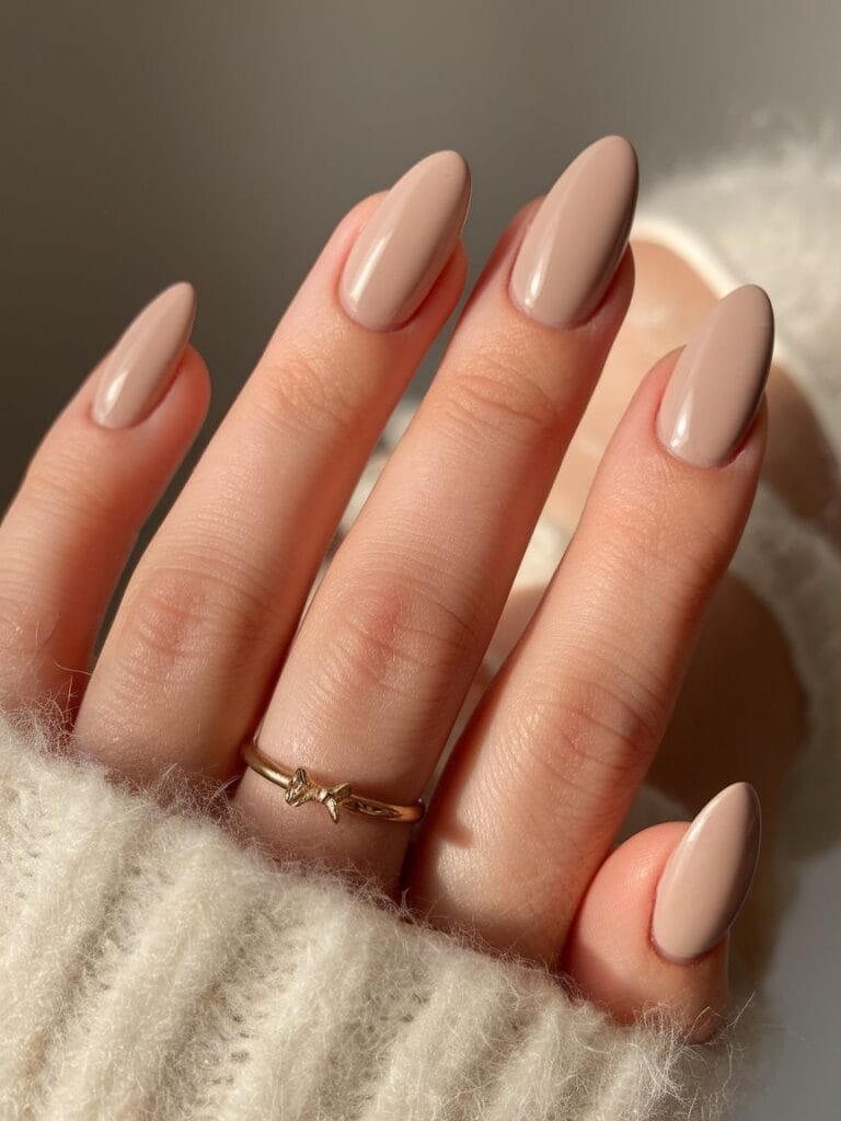 fall Minimalist Nude Nails
