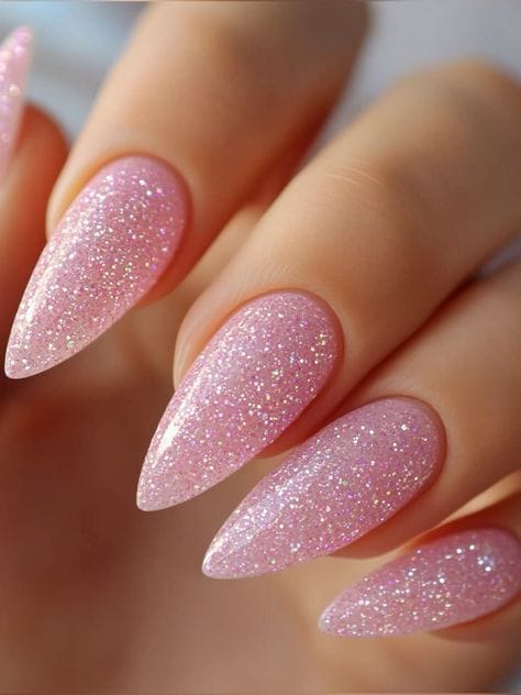 fall Glitter Accent Nails