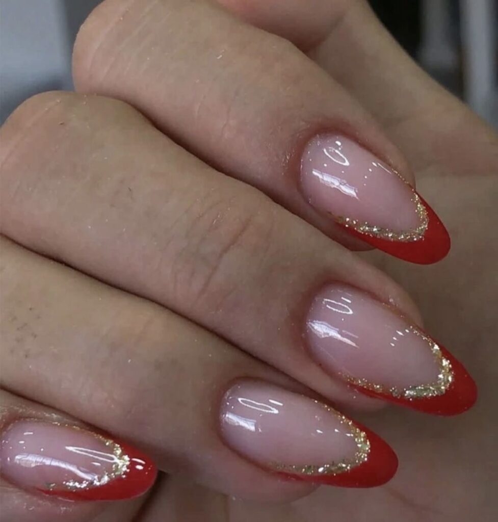French Tips with a Holiday Touch