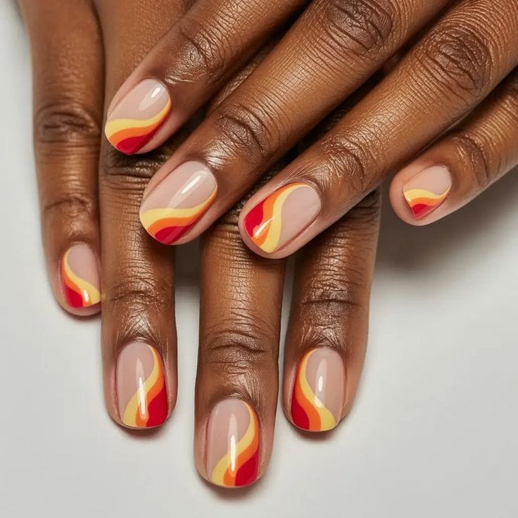 Short & Simple Holiday Nails