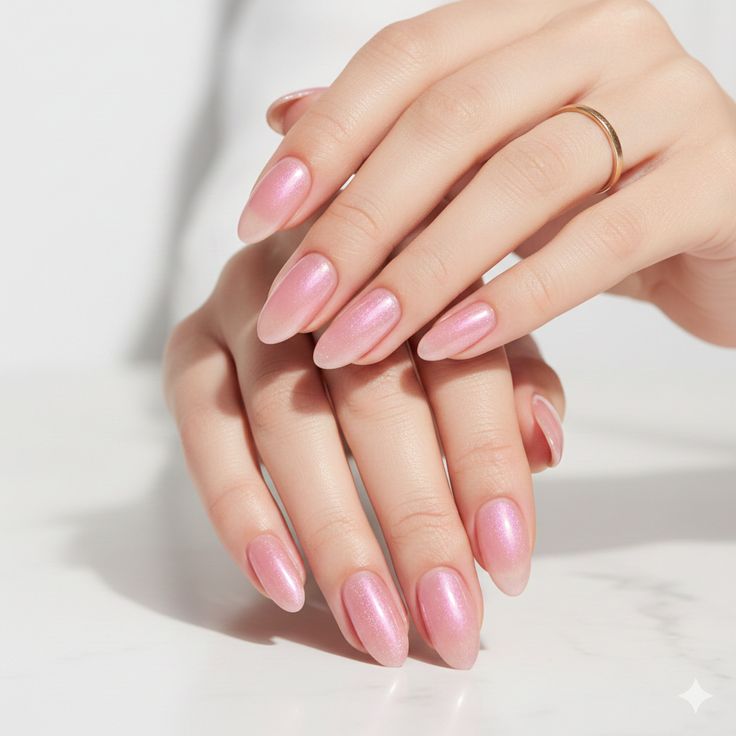 Glazed Strawberry nails