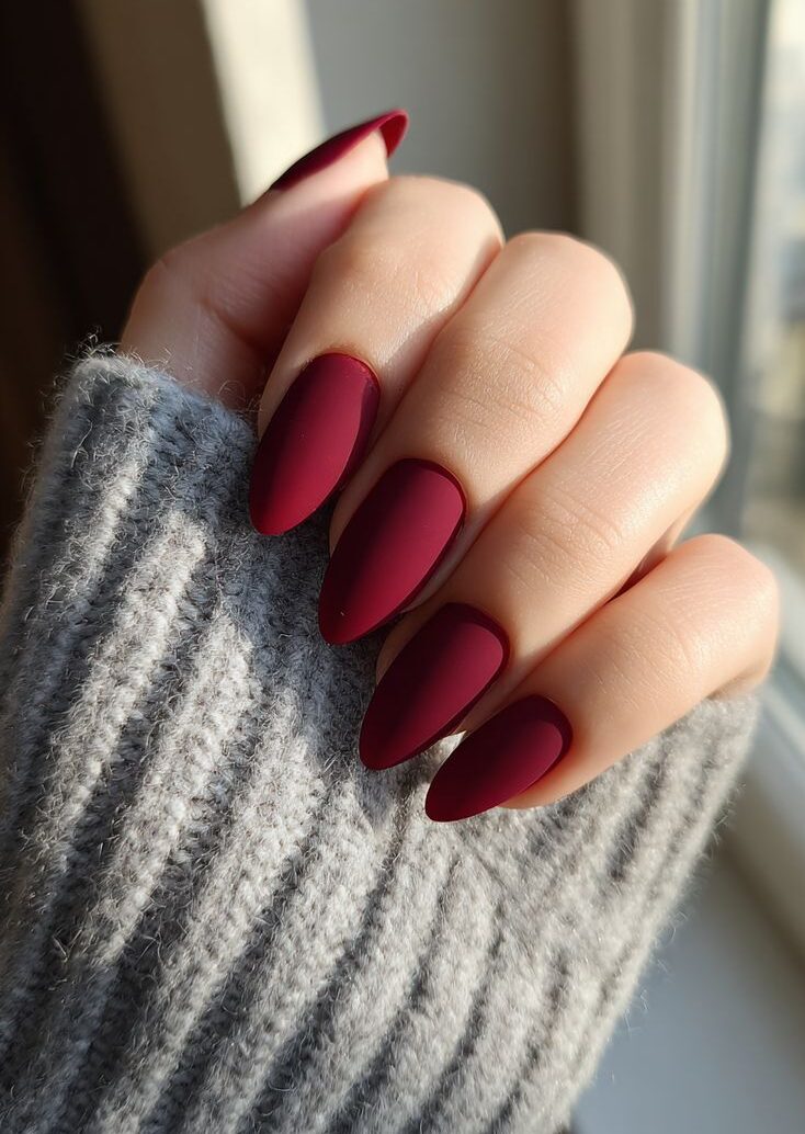 Velvet Matte Rose nails