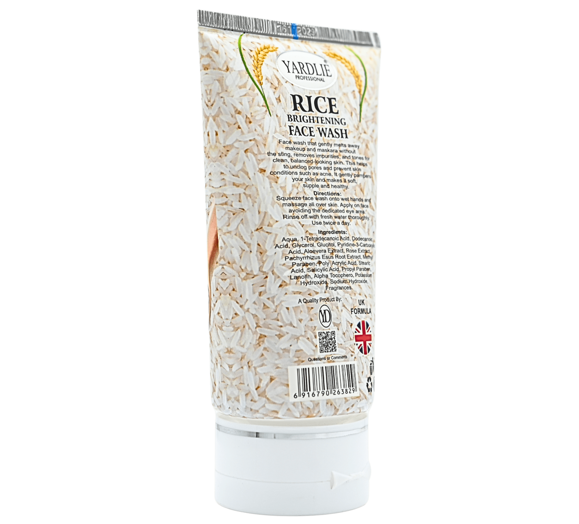 Yardlie professional rice brightening face wash