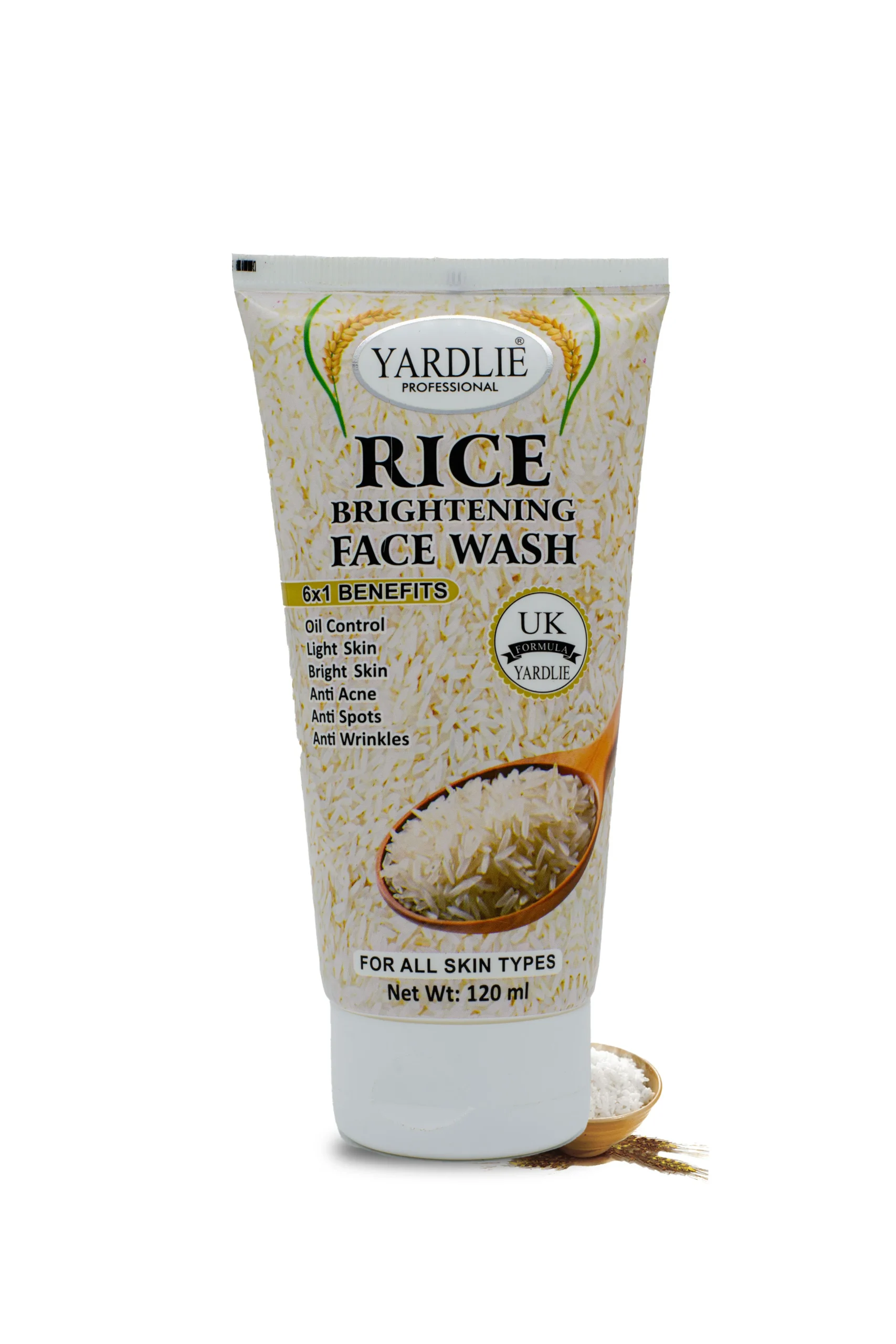 Yardlie professional rice brightening face wash