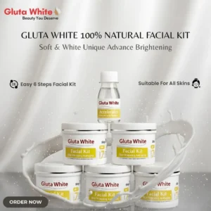 Gluta White 6 Step Facial Kit 100g All Skin Types