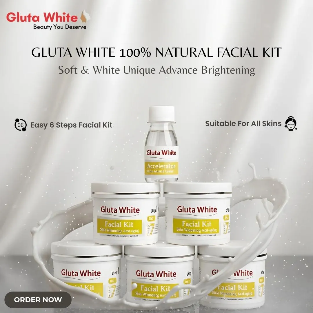Gluta White 6 Step Facial Kit 100g All Skin Types